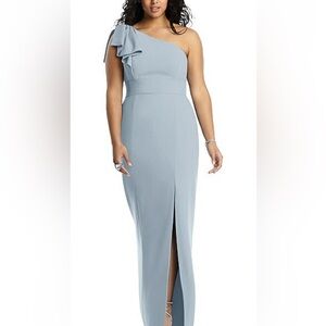 After Six One Shoulder Bow Dress